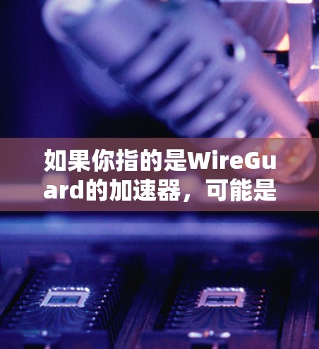 如果你指的是WireGuard的加速器，可能是指一种专门针对WireGuard工具的优化版本，用于提高其运行速度或处理复杂配置。以下是可能的建议