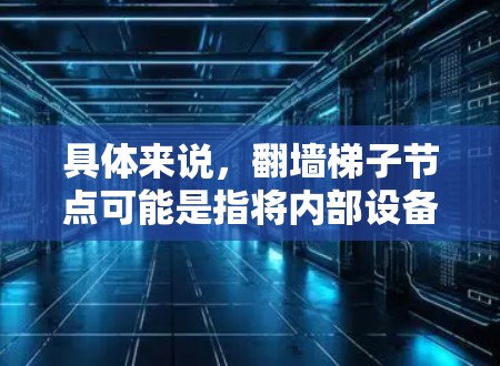 具体来说，翻墙梯子节点可能是指将内部设备（如服务器、工作站等）连接到外部设备或网络的网络节点。这些设备的名称或标识可能需要在配置中明确区分，以便路由器或其他网络设备可以正确识别并连接到外部网络