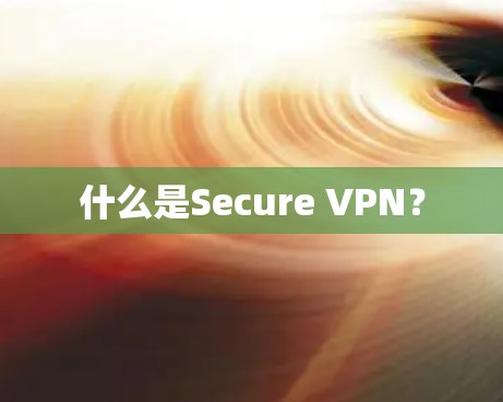 什么是Secure VPN? 什么是Secure VPN?