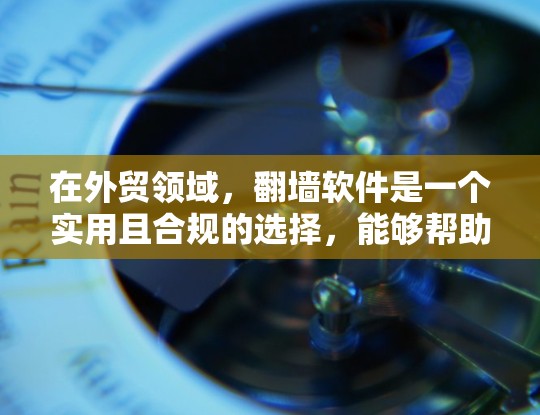 在外贸领域,翻墙软件是一个实用且合规的选择,能够帮助您将国内内容免费提供给海外客户。以下是详细的步骤和建议,帮助您选择适合的翻墙工具 在外贸领域,翻墙软件是一个实用且合规的选择,能够帮助您将国内内容免费提供给海外客户。以下是详细的步骤和建议,帮助您选择适合的翻墙工具