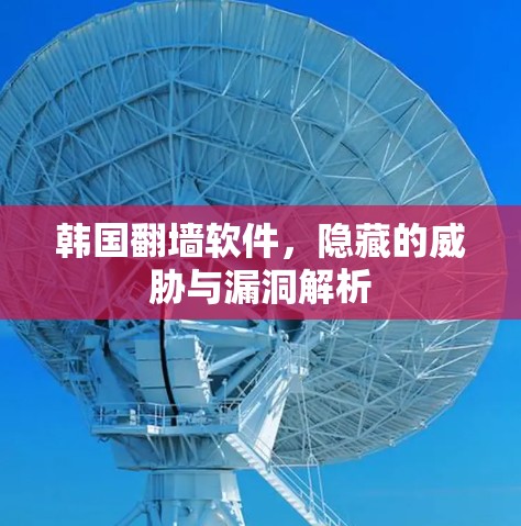 韩国翻墙软件,隐藏的威胁与漏洞解析 韩国翻墙软件,隐藏的威胁与漏洞解析