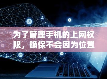 为了管理手机的上网权限，确保不会因为位置问题影响上网，可以按照以下步骤进行操作